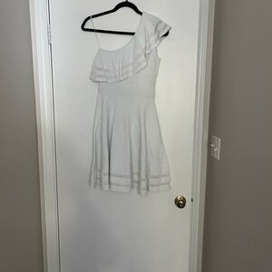 Ted Baker London One-Shoulder White Dress